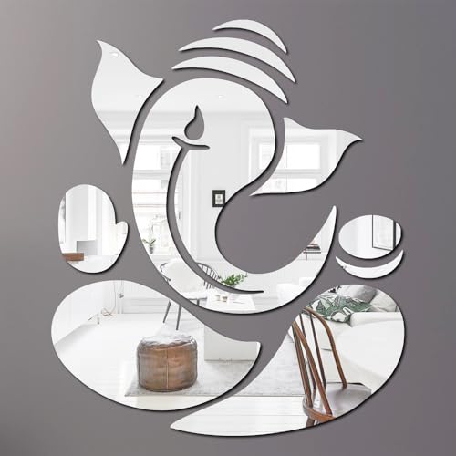 3D Acrylic Ganpati Wall Stickers