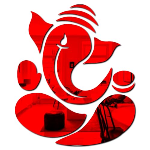 3D Acrylic Ganpati Wall Stickers