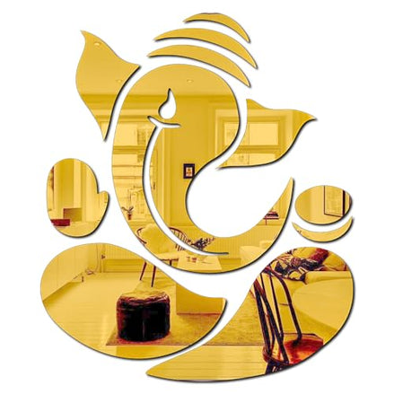 3D Acrylic Ganpati Wall Stickers