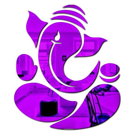 3D Acrylic Ganpati Wall Stickers