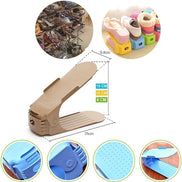 Adjustable Double-Decker Shoe Organizer