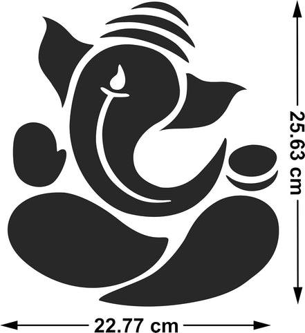 3D Acrylic Ganpati Wall Stickers