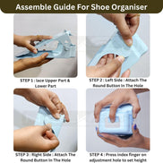 Adjustable Double-Decker Shoe Organizer