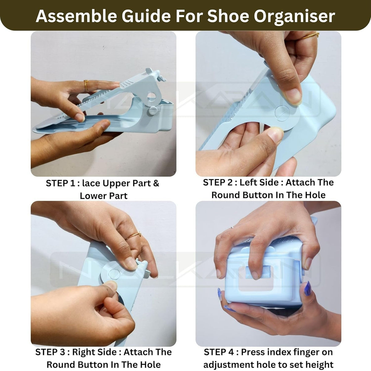 Adjustable Double-Decker Shoe Organizer
