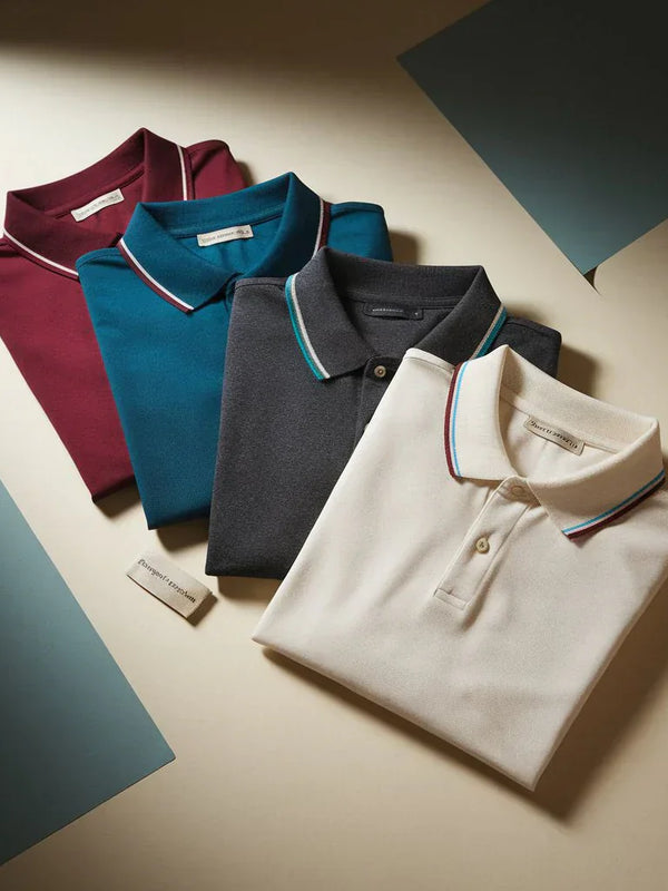 Wardrobe Staple: 4-Pack Men's Polo T-Shirts