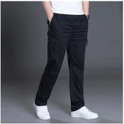 SUMMER AUTUMN FASHION MEN PANTS CASUAL COTTON LONG PANTS ( Pack of 2 )