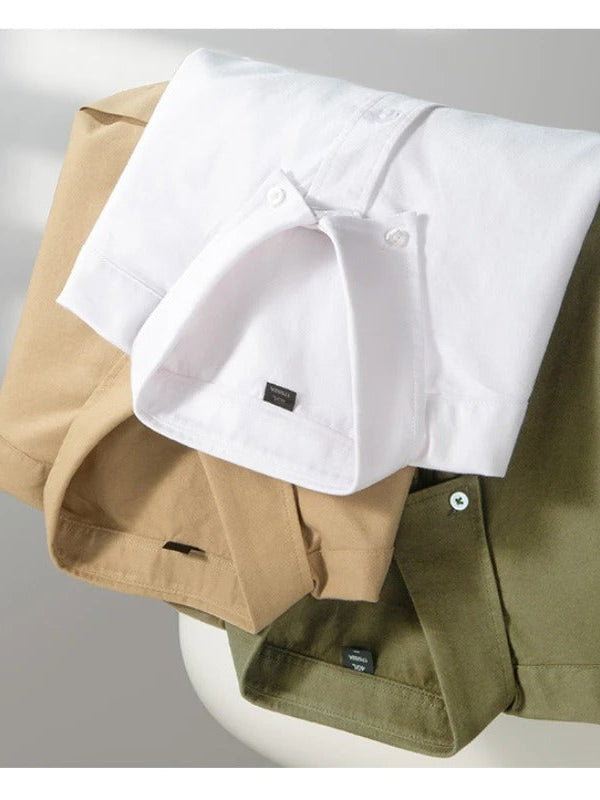 Men's 100% Cotton Long-sleeved Shirt (Pack Of 3)