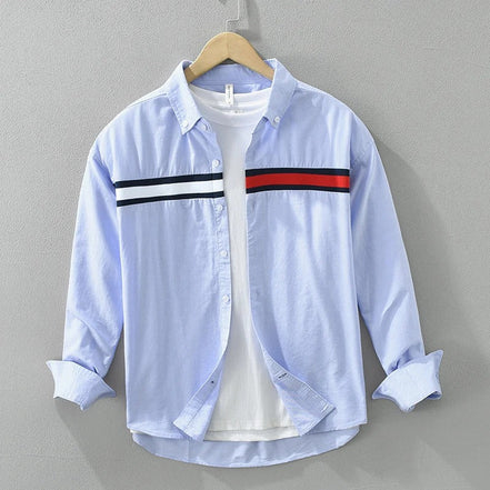 Men Cotton Loose Long Sleeve Shirt (Pack of 2)