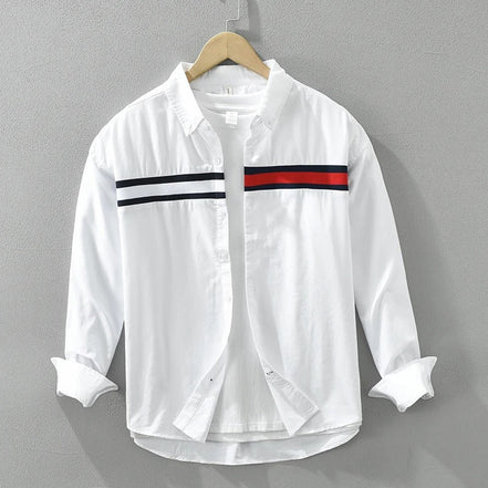 Men Cotton Loose Long Sleeve Shirt (Pack of 2)